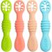 Babyl Open Baby Learning Spoon Set - 100% Soft Silicone BPA Free Feeding Utensils for Infants & Toddlers (4PCs) - Ideal for 4 Months+ - Buy Online on GoSupps.com