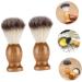 Healeeved 2-Piece Wooden Handle Shaving Brush Set for Men - Premium Beard & Hairdressing Accessories - International Shipping Available - Buy Online on GoSupps.com