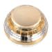 minkissy Cream Bottle Mini Cosmetic Container Body Cream Jars Cosmetic Water Bottle Lotion Jars with Lids Empty Sample Container Cosmetic Samples Container Glass Abs Liner Travel Skin Care 7.1X6X6CM Golden