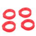 PopetPop 4 pieces of scissors silicone ring onion cutter fabric scissors clamping blocks finger protection rings for scissors clipper rings scissors accessories scissor finger protection pebble gel optional finger bed