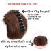 RPAEOY 2-Pack Claw Clip Hair Bun for Women - Light Brown Messy Bun & Ponytail Scrunchy | Synthetic Hair Donut Clip - Buy Online on GoSupps.com