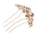 DOITOOL Hair Comb Rhinestone Clips Hair Accessories for Women Rhinestone Side Comb Rhinestone Hair Clips Rhinestone Hair Pin Hair Side Comb Bride Bow Tie Metal Back of Head