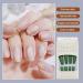 AUklOPVZZ 1 Set French Tip Press on Nails Solid Color Extension Shimmer Fingernails Decals Full Cover Salon Gifts Manicure Kit H33-green jelly glue - Buy Online on GoSupps.com