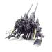 Military Tank Model 1/35 Scale 128mm Flak40 Zwilling Model Adult Toys and Gift