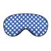 White Polka Dots on A Blue Sleep Mask for Women Adjustable Sleeping Eye Shades Cover with Elastic Strap