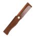 Bart comb wooden beard comb for men folded mustache comb antistatic beard comb for men in pocket format foldable beard comb made of wood bare cleaner comb portable beard combats for EWFAS wood color