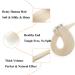 Elailite Invisible Tape In Extensions | Remy Real Human Hair | 20pcs 35cm #70 Bleached White Hair Extensions - Buy Online on GoSupps.com