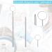 Niuqige Dentist Mundspiegel Inspection Mirror - Curved Angle Oral Care Tool & Eyelash Extension Accessory (Silver) - Buy Online on GoSupps.com