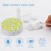 Buy Bagea-Ka Green Leaf Yellow Lemon Pattern Contact Lens Case Kit - Eye Care Holder with Mirror Tweezers & Solution Bottle for Travel & Home - International Shipping - Buy Online on GoSupps.com