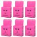 XIAOYU 10m Pre-Inked Eyebrow Measuring Mapping Thread Brow Mapping Thread for Eyebrow Makeup 6 Pack Pink Ink