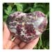 Natural Crystal Rough Natural Rubellite Crystal Heart-Shaped Tourmaline Gemstone Crystal Home Decoration Stones