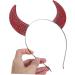 FOMIYES Devil Horns Headdress Devil Headband Halloween Devil Cosplay Devil Cosplay Headwear Halloween Hair Accessories Scary Headband Devil Ear Hairband Devil Horn Headband Red Rhinestone - Buy Online on GoSupps.com