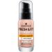 Essence Cosmetics Fresh & Fit Foundation Make Up No. 40 Fresh Sun Beige Nude Nourishing smoothing with vitamins of course vegan without parabens microplastics particles free (30ml) 40 fresh sun beige 30 ml (1 Pack)