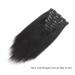 ABH AmazingBeauty Yaki Straight Clip-In Hair Extensions - 16 Inch - Real Remy, Thick, Black, 7 Pieces for African American Relaxed Hair - Buy Online on GoSupps.com