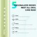 7AM2M Sonic Electric Toothbrush for Adults and Kids One Charge for 90 Days with 6 Brush Heads 5 Modes with 2 Minutes Build in Smart Timer Roman Column Handle Design(Green) Green No Travel Case - Buy Online on GoSupps.com