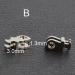 50 Pairs Hinge Repair Parts - Two-Ring Single Hinge for Plastic Frames | Acetate Glasses Model B - Buy Online on GoSupps.com