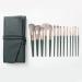 DFHBFG 14 Makeup Brushes Full Set of Soft Hair Loose Paint Eyeshadow Brush Convenient with Pu Storage As shown D