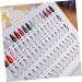 POPETPOP 4 pcs nail color book Nail Color Show Polish Color Book dip powder nail kit Manicure Color Display Card nail color display board fake display tips nail gel canned palette the white - Buy Online on GoSupps.com