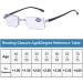 Luckxyy 2PC Autofocus Reading Glasses +3.50 | Anti-Blue Light Readers for Men & Women | Includes Glasses Case - Buy Online on GoSupps.com