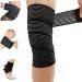 DaoKent Knee Thigh Calf Splint Support Brace - Compression Strap for Sports & Gym - Black, One Size Fits Most - Buy Online on GoSupps.com