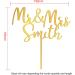 Personalised Wedding Cake Toppers Bride and Groom Anniversary Cake Toppers MR & MRS Wedding Cake Decorations Gold Acrylic Wedding Cake Toppers with Any Name(Gold Mr & Mrs) Gold Mr & Mrs - Buy Online on GoSupps.com
