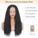 Kinky Straight Lace Front Wig - Soft & Natural Human Hair Feel - 22 Inch Italian Yaki Synthetic Wig for Black Women - Buy Online on GoSupps.com