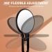 Auxmir Hand Mirror Makeup Mirror with Handle 1X/30X Double-Sided Magnifying Mirror with Stand 360 Adjustable Foldable Shaving Mirror 4.9In Portable compact Mirror for Home Travel Black - Buy Online on GoSupps.com