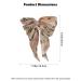 Floral Pleated Hair Bow Barrette with Pearl Pendant - Beige | For Women & Girls | Versatile Accessory for Casual & Special Occasions - Buy Online on GoSupps.com