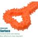 Atopo Robust Dog Toy - 13-Inch Bones Shaped Hard Rubber for Large & Small Dogs - Interactive Teeth Cleaning & Gum Massaging Toy - Orange - Buy Online on GoSupps.com