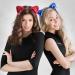 ZOCONE Cat Ears Hair Accessories 10 Pieces Glitter Cat Ears Headband Hair Band with Ears Headband Cat Ears for Women and Girls Party and Everyday Decoration - Buy Online on GoSupps.com
