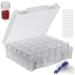 30 Slots Diamond Painting Storage Containers  Bead Organizer  Diamond Containers Diamond Painting Boxes Diamond Embroidery Box Storage Containers 30 Grids Storage Box for Beads Rhinestones (1 Pack) 1 Pack - The outer box...