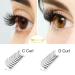 4D-C-0.10-13 mm Short Stem Eyelash Extensions - Volume Eyelash Compartments C Curl | 12 Pieces Per Pack - Buy Online on GoSupps.com