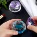 Brushes Nail Art Dappen Dish Crystal Glass Liquid Powder Cup Clear Diamond Manicure Bowl with Lid - Buy Online on GoSupps.com