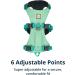Luffwear Flagline Dog Harness with Handle - Adjustable Lightweight 3 Fortification Points Sage Green (Medium 69-81cm) - Durable Design with Metal V-Ring - Buy Online on GoSupps.com