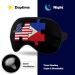 USA and Philippines Flags Puzzle Sleep Mask - Adjustable Strap Eye Cover for Sleeping, Blocks Light, Ideal for Night Travel and Naps - Men and Women - Buy Online on GoSupps.com