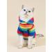 QWINEE Rainbow Colorful Dog Hoodie Sweatshirt for Small Dogs - Multicolor Medium - Buy Online on GoSupps.com