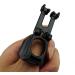 Zelerdo 4 Pack Black Plastic Snorkel Clip Set for Snorkeling and Scuba Diving - Buy Online on GoSupps.com