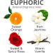 Euphoric Aromatherapy Soy Candle - Jasmine Rose Orange & Vanilla | Therapeutic Essential Oils | Handmade in USA - 11 oz Glass Jar - Buy Online on GoSupps.com