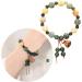 Oralgo Lotuses Bodhi Hand Chain | Unique Flower Pen Jewelry for Happiness & Wealth | Adjustable Ethnic Agate Style Bracelet - Buy Online on GoSupps.com