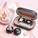 Cute Contact Lens Cases Cat Contact Lens Soak Storage Box Portable Pink Contact Lens Holder with Tweezers for Travel Kit (Black Case Cat) - Buy Online on GoSupps.com