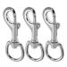 Swivel Snap Hooks Heavy Duty Dog Lead Clip Clasp 360 Swivel Joints Trigger Clips Heavy Duty Trigger Clips Zinc Alloy Lobster Claw Clasps for Dog Leashes Camping Keyring (3 Pcs)