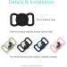 Sil1ikon Protection Case for Apple AirTag GPS Finder - Pet Collar Loop Holder - Black Slide-On Sleeve Compatible with AirTags - Buy Online on GoSupps.com