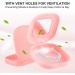 Retainer Case with Mirror Cute Denture Cleaning Box Night Mouth Guard Case Retainer Cleaner Case with Retainer Remover Tool Pink - Buy Online on GoSupps.com
