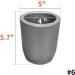 CANALHOUT Silicon Carbide Graphite Crucibles Crucibles for Melting Metal Withstand The High Temperature 1800(3272F) Melting Casting Refining Aluminum Gold Silver Copper (6KG No.6) - Buy Online on GoSupps.com