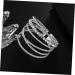 COLLBATH Irregular Bracelet Bracelets Bangle Bracelet Exquisite Wrist Chain Shiny Rhinestone Bracelet Rhinestone Bracelet for Women Miss Decorate Rhinestones Steel Wire - Buy Online on GoSupps.com