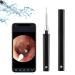 Shkalacar ear wax removal otoscope wifi ear cleaner endoscope with 3.9mm 350W camera intelligent temperature control/six axes of heavy strength sensor compatible with an-droid OS systems (black)