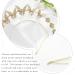 Urieo Butterfly Goddess Halo Crown Headpiece - Gold Crystal Bridal Tiara for Women - Buy Online on GoSupps.com