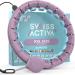 Swiss Activa+ Infinity Hoop Smart Weighted Hula Hoop with Counter | Exercise Equipment for Women Weight Loss | S2 XXL Purple Blue - Buy Online on GoSupps.com