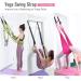 Airogym Aerial Yoga Strap - Waist Trainer Leg Stretching Band | Door Swing Adjustable Strap for Back Bend & Inversion | Ideal for Yoga, Ballet, Gymnastics | Black - Buy Online on GoSupps.com