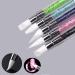 Mwoot 5pcs Gel Nail Art Pen Set | Silicone Brush & Acrylic Handle | Professional Nail Art Tools for Salon & Home Use - Buy Online on GoSupps.com